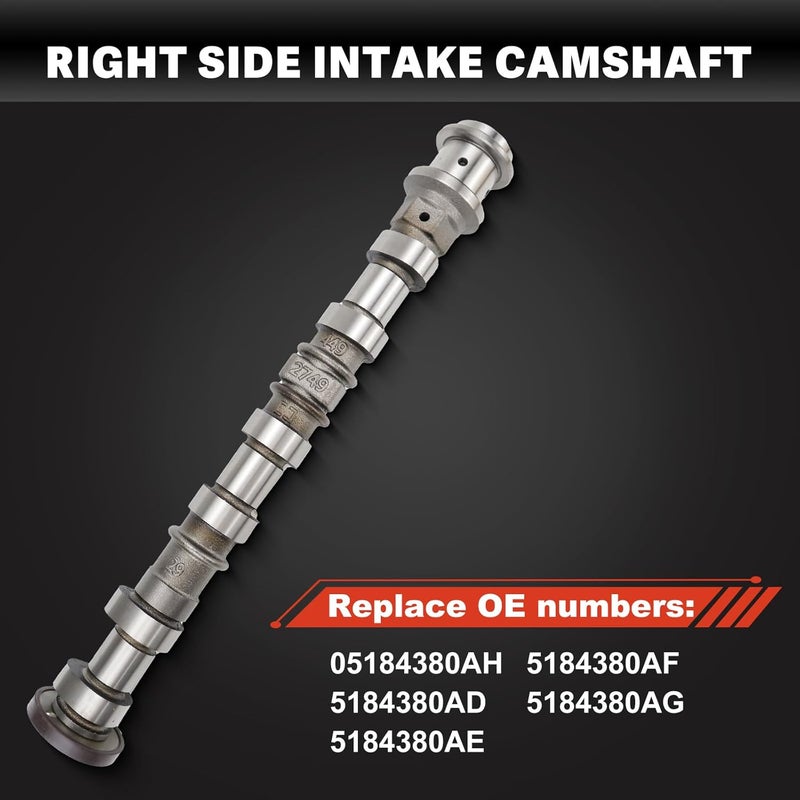 USTAR Right Side Intake Camshaft for Jeep, Dodge, Chrysler & Ram 3.6L V6 Models 05184380AH, 5184380AE, 5184380AF, 5184380AD, 5184380AG - Image 3